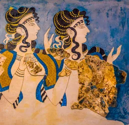 Detail, Fresko der Drei