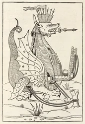 Drachenförmige Kriegsmaschine