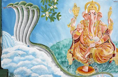 Elefantenköpfiger hinduistischer Gott Ganesh, Kathmandu, Nepal