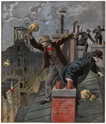 Extrem rechte während der Dreyfus-Affäre. 1899 (Gravur)