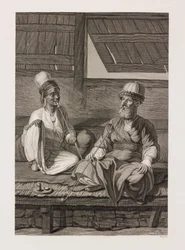 Figuren von Abessinien und Konstantinopel