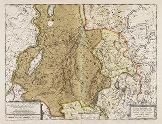 Fossa Eugeniana, die vom Rhein zur Maas geführt wurde, begonnen im Jahr MDCXXVII unter der Leitung von Graf Henricus vanden Berge