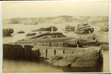 Frankreich, Aquitanien, Pyrenäen-Atlantik (64), Biarritz: Ausbau des Fischerhafens