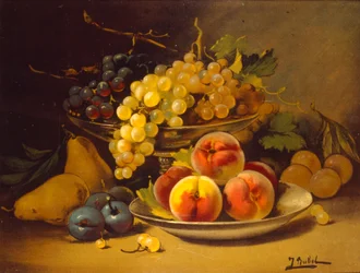 Französisches Stillleben des 19. Jahrhunderts. Künstler unbekannt, ca. 1870