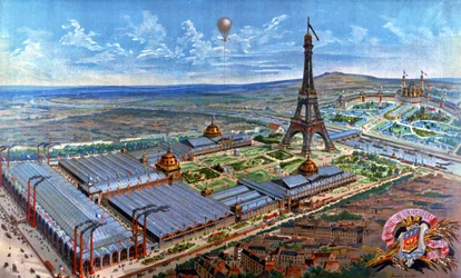 Gesamtansicht der Weltausstellung in Paris