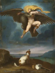 Giovanni Battista Naldini nach Michelangelo - Raub des Ganymedes