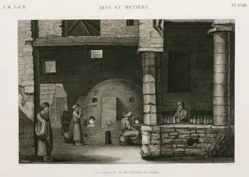 Glasherstellung Glashütten, Ägypten, ca. 1798
