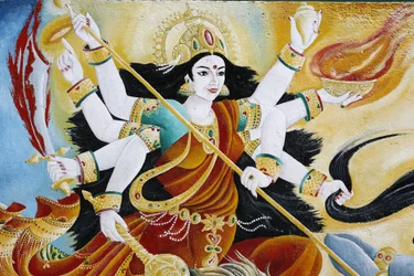 Göttin Durga besiegt das Böse, Kathmandu, Nepal