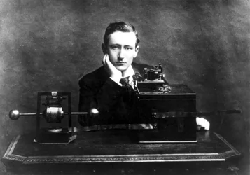 Guglielmo Marconi, italienischer Radiopionier, ca. 1900