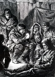 John Richardson während einer Franklin-Überland-Arktisexpedition