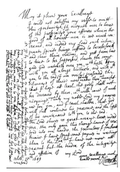 Brief von Oliver Cromwell an Lord Fairfax, um ihm zu seinem Wohlstand zu gratulieren und die Eroberung von Wexford, Irland, anzukündigen