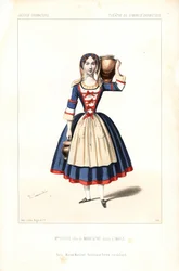 Madame Charlotte Doche, Eugenie Fleury oder Marie Charlotte Eugenie Plunkett in der Rolle der Madeleine in Eugene Scribe