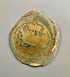 Medallion mit Darstellung von Jona und dem Wal, Römisch, 4. Jahrhundert