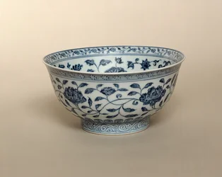 Ming blau-weiße Schale, Hsuan-te Marke (1426-35)