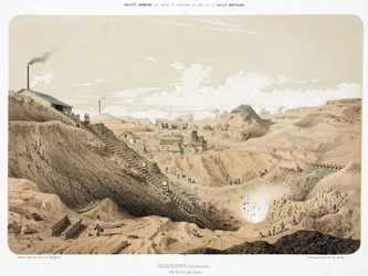 Bergbau, Metallerz Zinkmine, Neutral-Moresnet