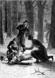 Mord an Philippe Lebon (1769-1804), Erfinder im Jahr 1804, auf der Straße nach Le Havre