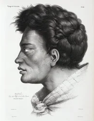 Natai, Maori-Häuptling aus Bream Bay, Neuseeland