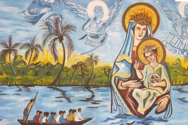 Fresko Unserer Lieben Frau von Togo, Togoville, Togo