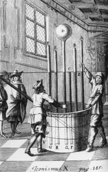 PHYSIK, EXPERIMENTE, VOR 1800 Torricellis Barometerexperiment