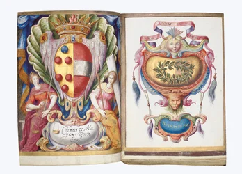 Seiten aus dem Album Amicorum von Philipp Hainhofer, 1596-1633