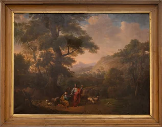 Pfarrkirche Saint Julien. Innenansicht. Malerei. Christus predigt in einer Landschaft. 18. Jahrhundert (?).