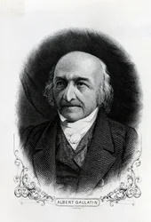 Porträt von Albert Gallatin (1761-1849) (Gravur)