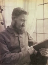 Porträt von George Bernard Shaw (1856-1950) als junger Mann