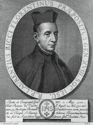 Porträt von Lorenzo Ricci (1703-1775), italienischer Jesuit und 18. Generaloberer der Gesellschaft Jesu, Gravur