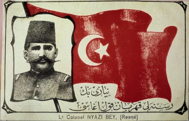 Porträt von Niyazi Bey (Gravur)