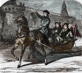 Porträt des Ritters von Eon in Russland, Juni 1756