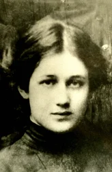 Porträt der russischen Dichterin Anna Achmatowa (1889-1966).