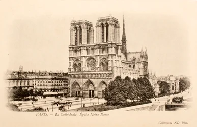 Postkarte/Notre Dame/Paris/Seine/Île-de-France/Frankreich