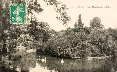 Postkarte Parc Montsouris Paris Seine Ile de France Frankreich