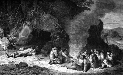 Prähistorie: Begräbnisbankett