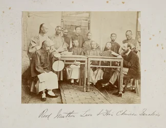 Reverend Johnathan Lees und seine chinesischen Lehrer
