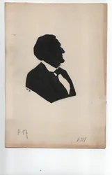 Richard Wagner (1813-1883) ca. 1850, Silhouette