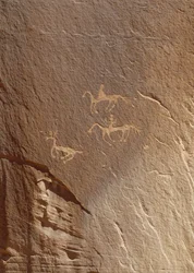 Felsgravuren, Ledge Ruin, Canyon de Chelly National Monument, Arizona, USA