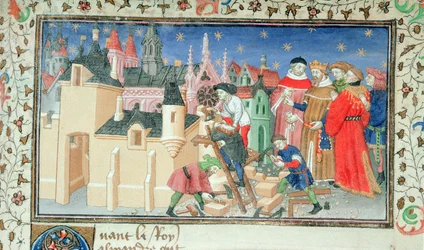 Alexander der Große baut eine Stadt als Denkmal für Bucephalus aus der 