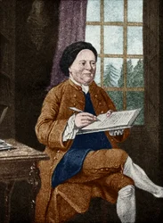 Samuel Richardson, Porträt. Englischer Autor 19. August 1689 - 4. Juli 1761. von Mason Chamberlin