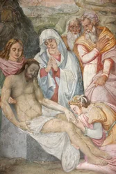 San Jeronimo Kirche. Jesus vom Kreuz gelegt Madrid Spanien