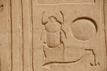 Skarabäuskäfer, Karnak, Luxor, Ägypten