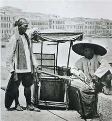 Sänfte in Hongkong