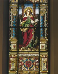 Buntglasfenster des Heiligen Johannes des Evangelisten, Stockholm, Schweden