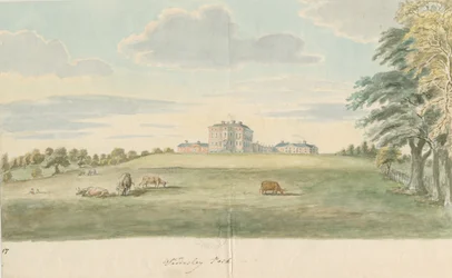 Teddesley Hall: Aquarell, undatiert [spätes 18. Jahrhundert]