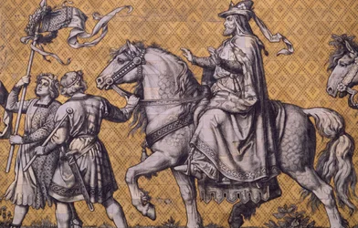 Der Fürstenzug (Prozession der Fürsten) (Keramikfliesen)