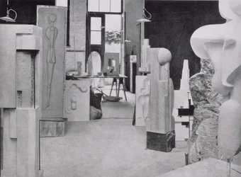 Die Werkstatt des Steinmetzes, aus den Werkstätten des Bauhauses, Weimar