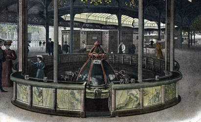 Thermal Tourismus: Die Quelle Sainte Grille in Vichy, Allier um 1905.