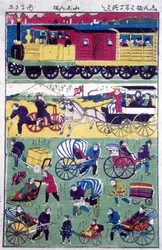 Verschiedene Transportmittel in Japan