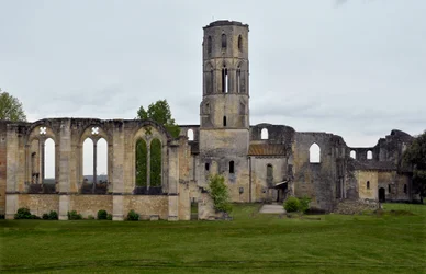 Ansicht von La Sauve Maggiore, Abtei von La Sauve-Maggiore in Gironde. 11. Jahrhundert.