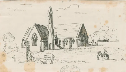 Walton-on-the-Hill Kirche [Neu]: Lithografie, undatiert [ca. 1840]